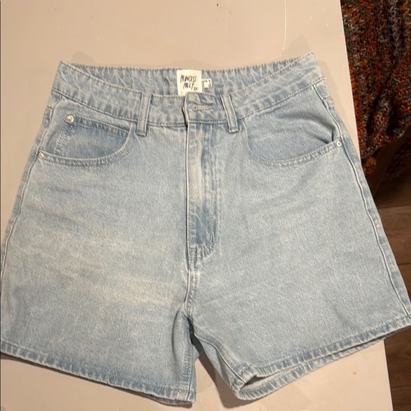Light Blue Denim Shorts - Picture 1 of 3